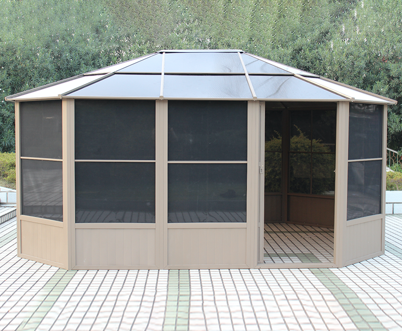 Solarium resistente alle basse temperature 3,6x4,5 m